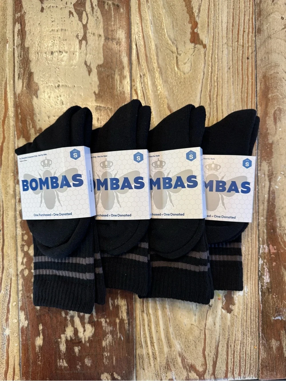BOMBAS | Calf socks 4-pack size small